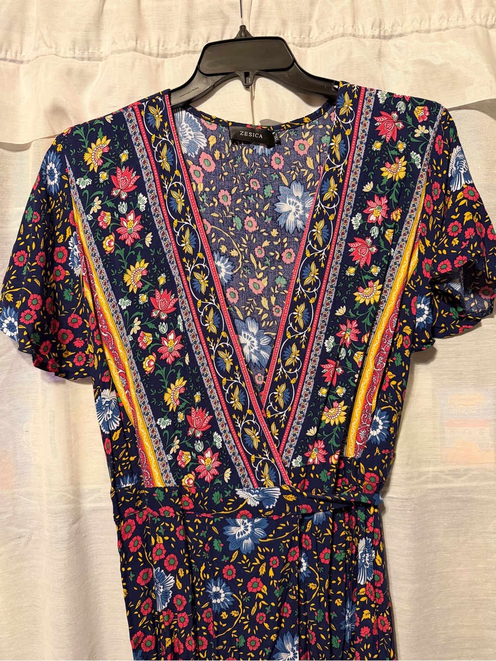 Zesica Bohemian Floral Wrap Dress
